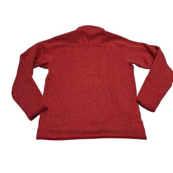 Patagonia Better Sweater Mens Medium Red Quarter Zip Hiking Fleece - Picture 2 of 7